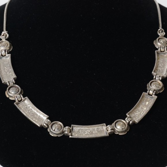 Shablool Designer Silver Necklace with Garnets - Picture 7 of 8